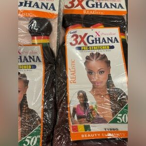 Pre stretched hair extensions 50”